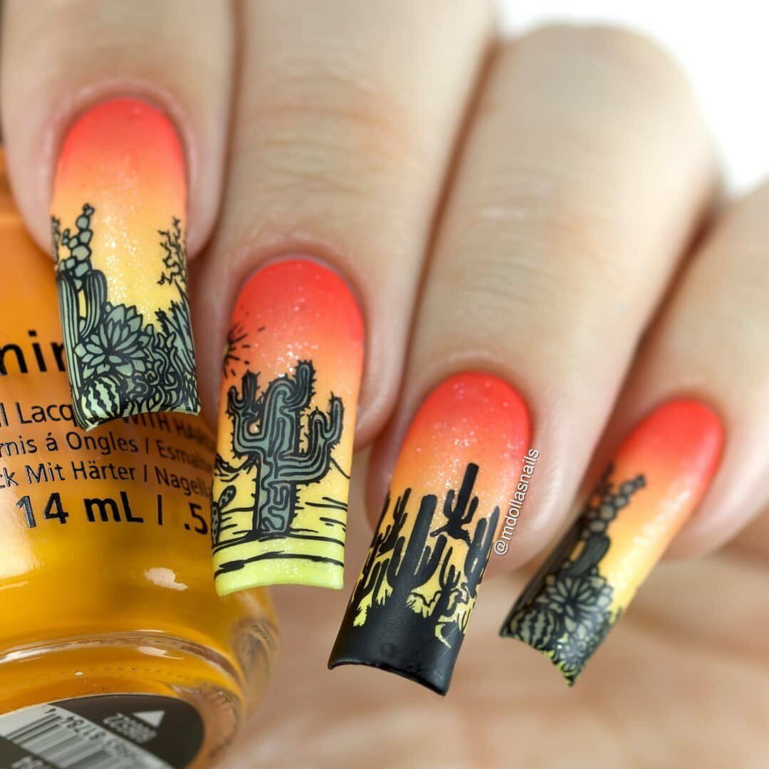 Whats Up Nails - B060 Deserted Succulent Stamping Plate