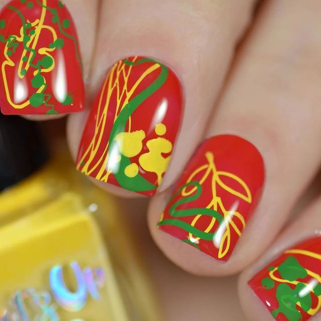 Whats Up Nails - A026 All Lined Up Stamping Plate